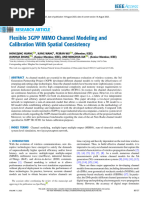 Flexible 3GPP MIMO Channel Modeling and Calibration With Spatial Consistency