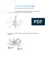 Transmission Fluid Inspection and Replacement13