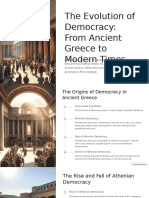 The Evolution of Democracy From Ancient Greece To Modern Times