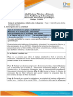 Guía de Actividades y Rúbrica de Evaluación - Unidad 2 - Fase 3 Identificación de Las Variables Claves