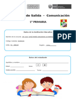 Prueba Salida Comunicacion 1er Grado Caratula