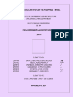 Ce 304 Final Experiment Lab Manual Group 4