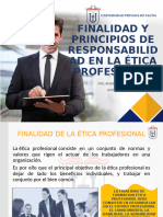 Finalidad y Principios de Responsabilidad en La Ã©tica Profesional