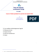 Tests de Logiciels Certification ISTQB: Cours 2: Tester Pendant Le Cycle de Vie Logiciel (K2)