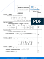 TelmidTice - Devoir 1 Modèle 2 - Mathématiques 2AC Semestre 1