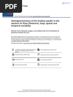 Hydrogeochemistry of The Shallow Aquifer in The Western Po Plain Piedmont Italy Spatial and Temporal Variability