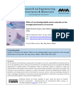 Effect of Non-Biodegradable Waste Materials On The Strength Performance of Concrete