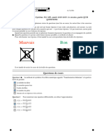 Examen de Signaux Et Système, M1 ASE, Année 2018-2019, 1e Session, Partie QCM Questions