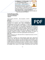 La Mise À Contribution Du Triangle de Persuasion Dans Le Discours Politique en Temps de Crise - Cas de La COVID