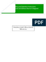 Proabability and Statistics Instructors Solution Manual 3rd Edition Morris H Degroot 2024 Scribd Download