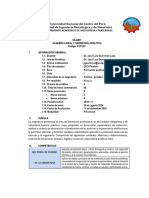 Fcp102-Álgebra Lineal y Geometría Analítica