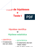 1.4 Teste de Hipoteses e Teste T