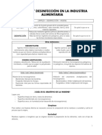 Limpieza y Desinfección en La Industria Alimentaria