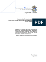 Between The Revolution and The Future: The Role of The Chinese Foreign Affairs Ministry Before, During and After The Cultural Revolution (1966-1976)