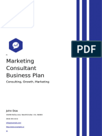 Marketing Consultant Business Plan