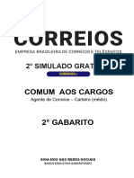 2° Simulado Gratuito - Correios 2024 - Gabarito