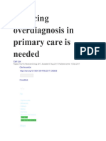 Reducing Overdiagnosis