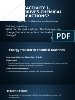 IB Chem Reactivity 1.1 Lesson 1 Measuring Enthalpy Changes - (1.1.1-1.1.4)