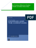 Where Can Buy Hadrian and The Christians Millennium Studien Millennium Studies 1st Edition Marco Rizzi Ebook With Cheap Price