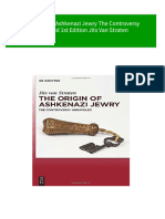 The Origin of Ashkenazi Jewry The Controversy Unraveled 1st Edition Jits Van Straten Download PDF