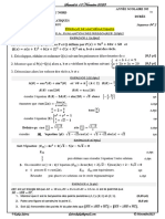 Épreuve de Mathématiques Partie A: Evaluation Des Ressource (15Pts) EXERCICE 1 (3,5pts)