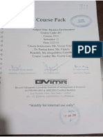 Course Pack BBA 2 (Business Environemnt) - 2023-24