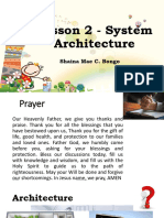 Lesson2 System Architecture