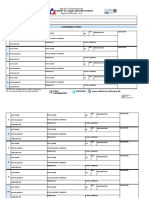 Attendance Sheet - BLANK