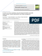 A Review On Recent Standalone and Grid Integrated Hybrid Renewable Energy Systems - System Optimization and Energy Management Strategies