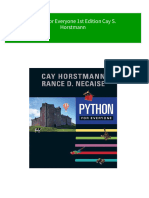 PDF Python For Everyone 1st Edition Cay S. Horstmann Download