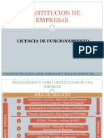 Licencia de Funcionamiento