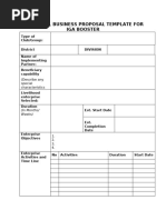 Group Business Proposal Template For Iga Booster