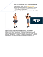 28 Best Dumbbell Exercises For Chest, Arms, Shoulders, Back & Legs