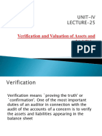 Verification of Assets and Liabilities - Dr. Arti Singh