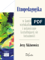 Etnopedagogika W Kontekscie Wielokulturowosci I Ustawicznie Ksztaltujacej Sie Tozsamosci