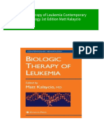 Where Can Buy Biologic Therapy of Leukemia Contemporary Hematology 1st Edition Matt Kalaycio Ebook With Cheap Price