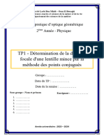 Page de Garde - TP Optique - 111428