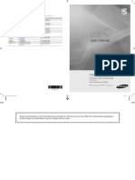 Samsung LCD TV LA46B550 User Manual