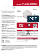 N95 Valved Respirator Spec Sheet