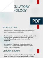 CIRCULATORY PATHOLOGY (OEDEMA, HYPERAEMIA or CONGESTION, HAEMORRHAGE, SHOCK)