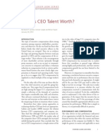 What Is CEO Talent Worth?