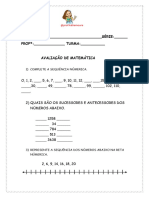 Avaliação Matemática