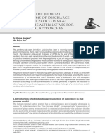 Paper 8 Revisiting The Judicial Conundrums of Discharge in Criminal Proceedings Tracing The Alternatives For Traditional Approaches