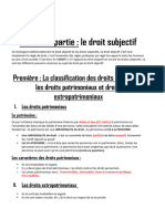 Deuxième Partie Droit Subjectif