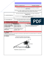 G9 LP MODULE 7 LESSON 11.1 Solving Worded Problems Involving Right Triangles