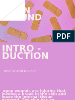 Open Wound: Presented By: GROUP 2 FROM: 11-Sports Basket Ball Subject: Safety &first Aid