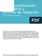 La Desensibilización Sistemática y Técnicas de Relajación