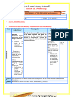 Sesión de Aprendizaje - Modelo para Arreglar