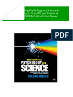 Understanding Psychology As A Science An Introduction To Scientific and Statistical Inference 2008th Edition Zoltan Dienes