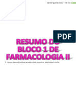 Resumo Do Bloco I de Farmacologia II - Gabriela Guntzel